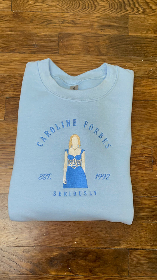 Caroline Forbes Embroidered Sweatshirt