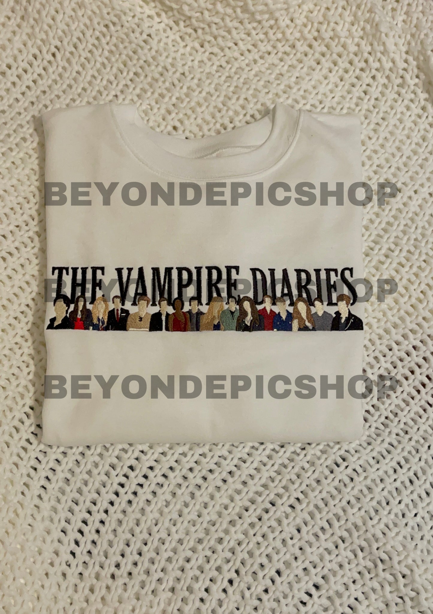 The Vampire Diaries Cast Embroidered Sweatshirt